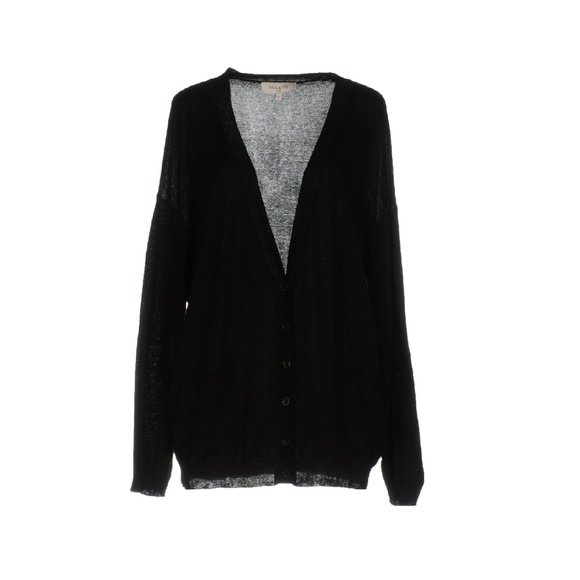 black linen cardigan